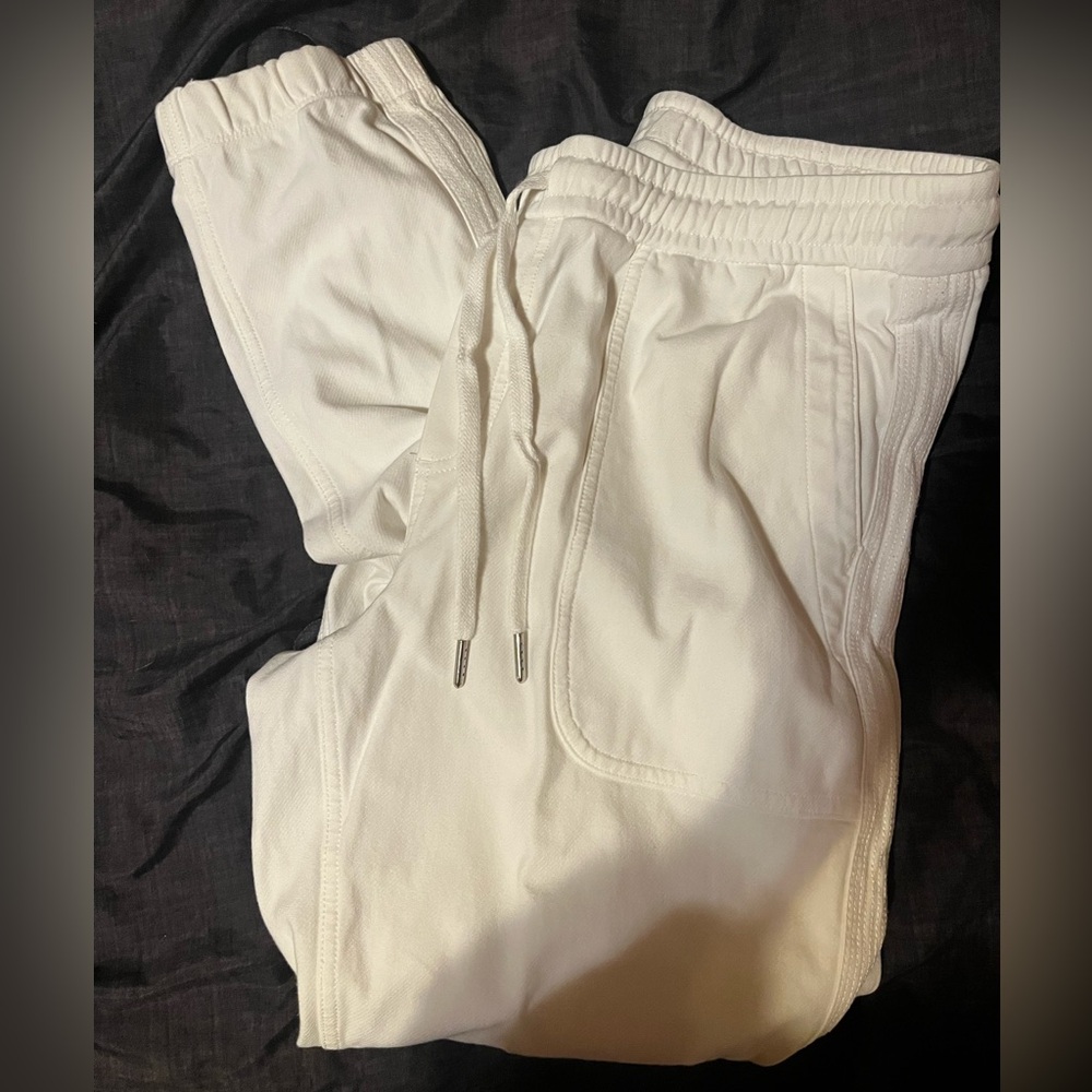 Athleta White Drawstring Pants